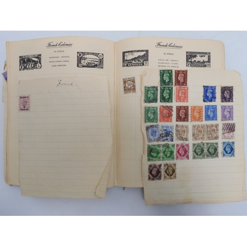 7055 - A worldwide stamp collection in a Nelson Stamp Album...