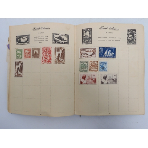 7055 - A worldwide stamp collection in a Nelson Stamp Album...