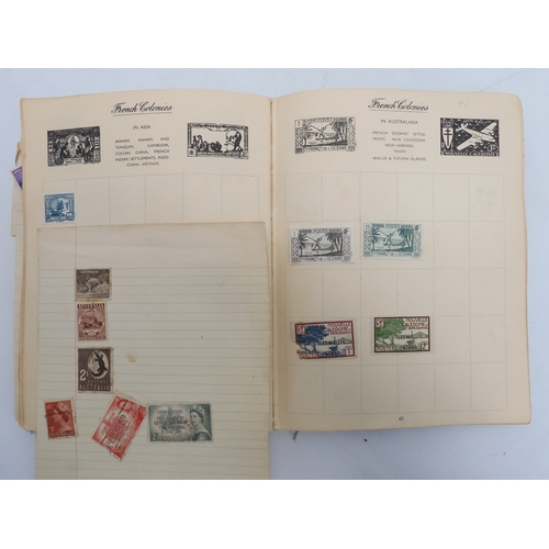 7055 - A worldwide stamp collection in a Nelson Stamp Album...