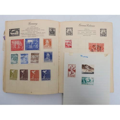 7055 - A worldwide stamp collection in a Nelson Stamp Album...