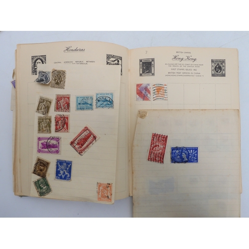 7055 - A worldwide stamp collection in a Nelson Stamp Album...