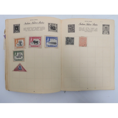 7055 - A worldwide stamp collection in a Nelson Stamp Album...