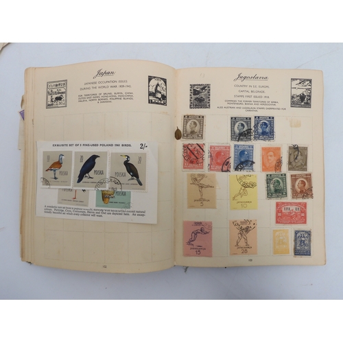 7055 - A worldwide stamp collection in a Nelson Stamp Album...