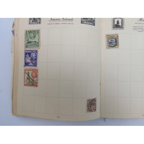 7055 - A worldwide stamp collection in a Nelson Stamp Album...