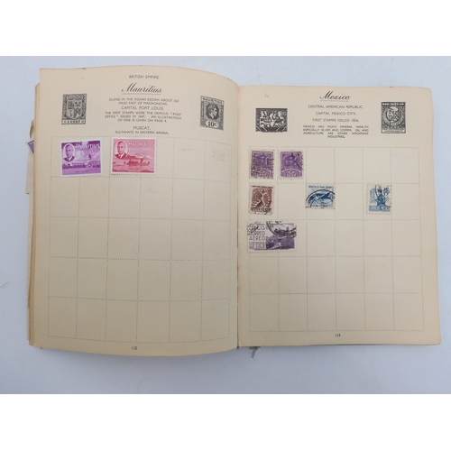 7055 - A worldwide stamp collection in a Nelson Stamp Album...