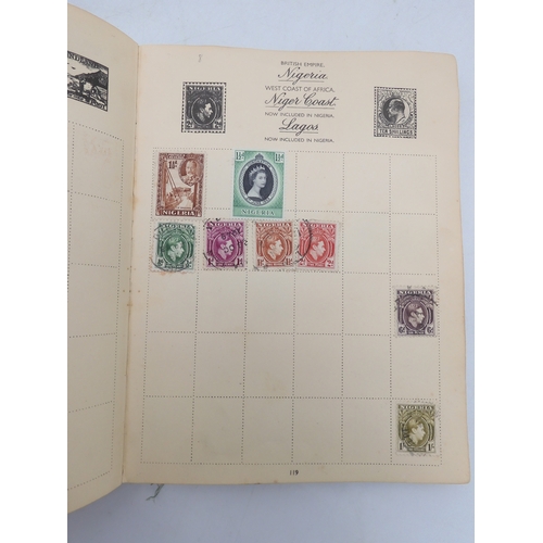 7055 - A worldwide stamp collection in a Nelson Stamp Album...