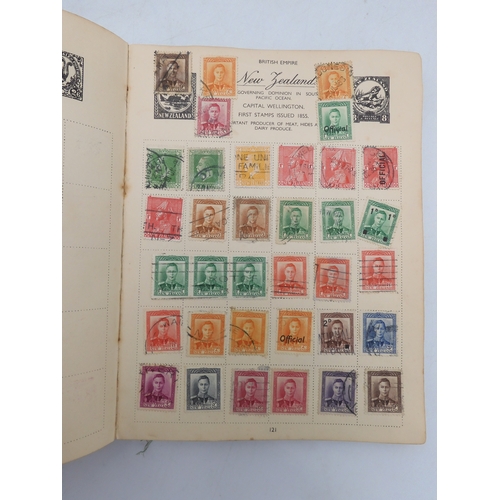 7055 - A worldwide stamp collection in a Nelson Stamp Album...