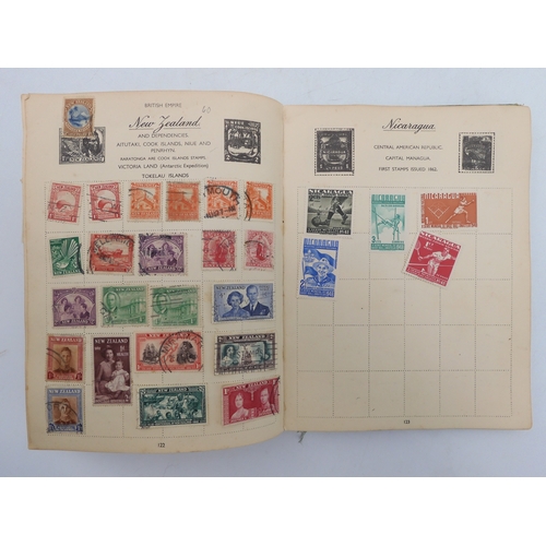 7055 - A worldwide stamp collection in a Nelson Stamp Album...