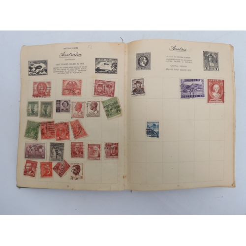 7055 - A worldwide stamp collection in a Nelson Stamp Album...