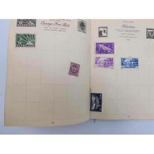 7055 - A worldwide stamp collection in a Nelson Stamp Album...