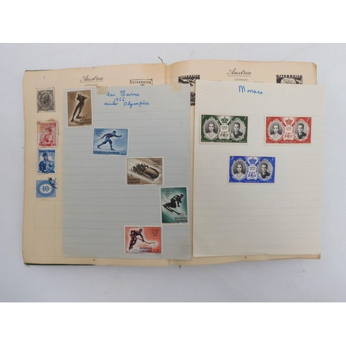 7055 - A worldwide stamp collection in a Nelson Stamp Album...