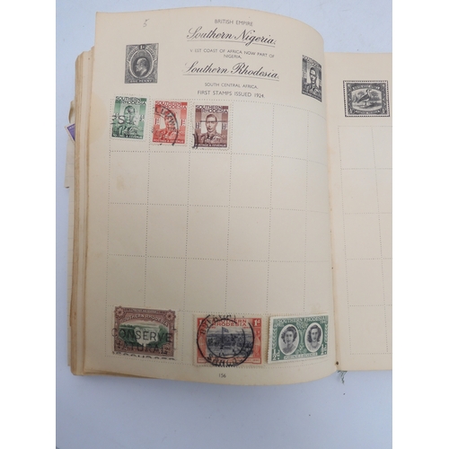 7055 - A worldwide stamp collection in a Nelson Stamp Album...