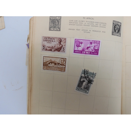 7055 - A worldwide stamp collection in a Nelson Stamp Album...