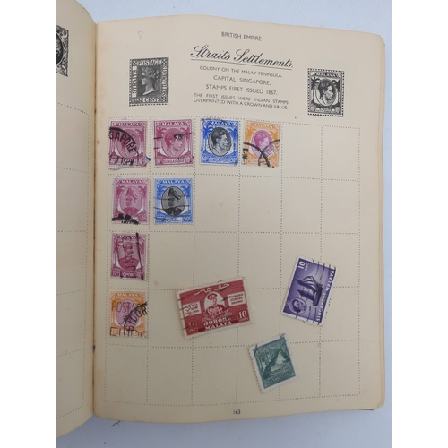 7055 - A worldwide stamp collection in a Nelson Stamp Album