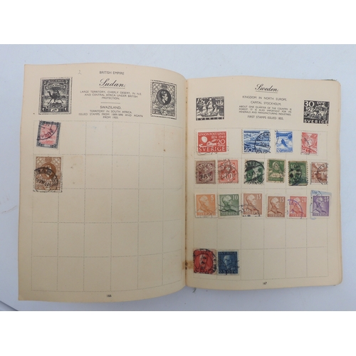 7055 - A worldwide stamp collection in a Nelson Stamp Album