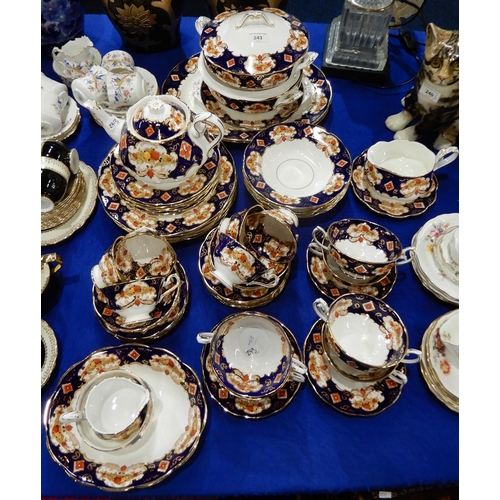 243 - A Royal Albert Heirloom tea and dinner service including two oval platters, two tureens and lids, ov... 