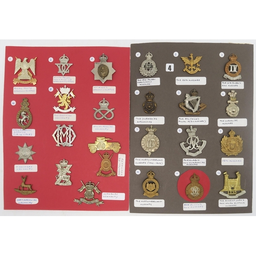 373 - Cavalry/infantry cap badges, to include the 17th/21st Lancers, 5th Royal Irish Lancers, 22nd Dragoon... 