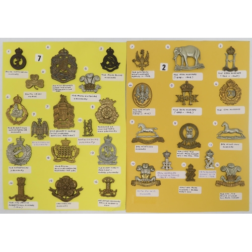 373 - Cavalry/infantry cap badges, to include the 17th/21st Lancers, 5th Royal Irish Lancers, 22nd Dragoon... 