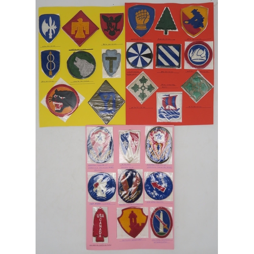 380 - A large collection of U.S. Army cloth uniform insignia/patches, to include Korean Command Zone, Berl... 