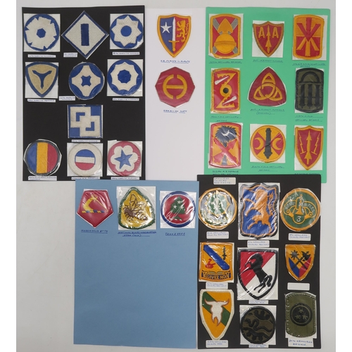 380 - A large collection of U.S. Army cloth uniform insignia/patches, to include Korean Command Zone, Berl... 