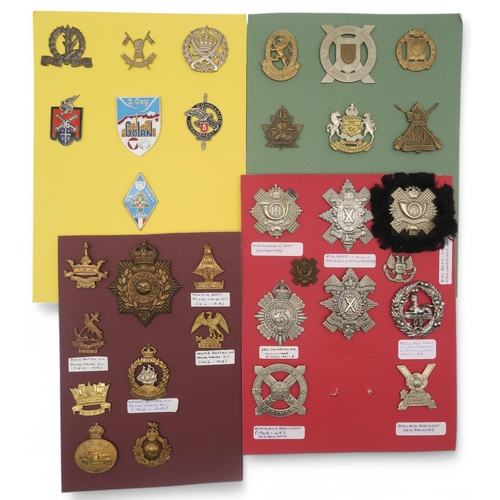 383 - Assorted Naval Division cap badges, to include the Hawke, Nelson, Hood and Anson Battalions; Scottis... 
