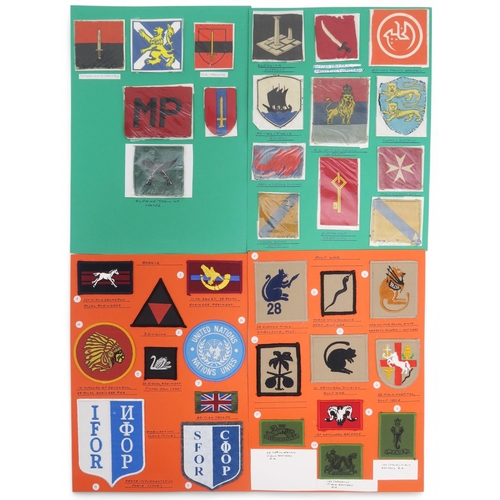 386 - Assorted military cloth insignia/formation patches,  to include East Anglian, Lancastrian, 264th (Sc... 