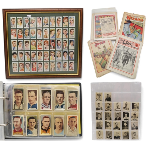 443 - Mixed ephemera, to include and album of Champion, Wizard, Rover and other British comics (1920s and ... 