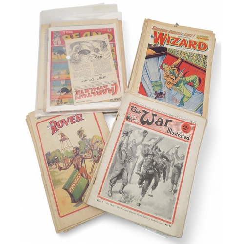 443 - Mixed ephemera, to include and album of Champion, Wizard, Rover and other British comics (1920s and ... 