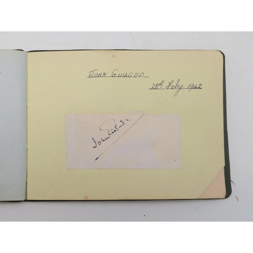 446 - Ephemera, to include an autograph album featuring signatures of Ivor Novello, Gracie Fields, Sir Har... 