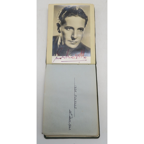 446 - Ephemera, to include an autograph album featuring signatures of Ivor Novello, Gracie Fields, Sir Har... 