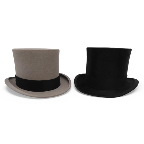 481 - A silk top hat stamped 