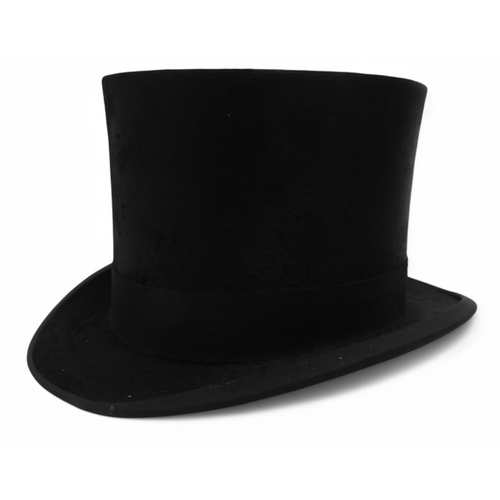 481 - A silk top hat stamped 