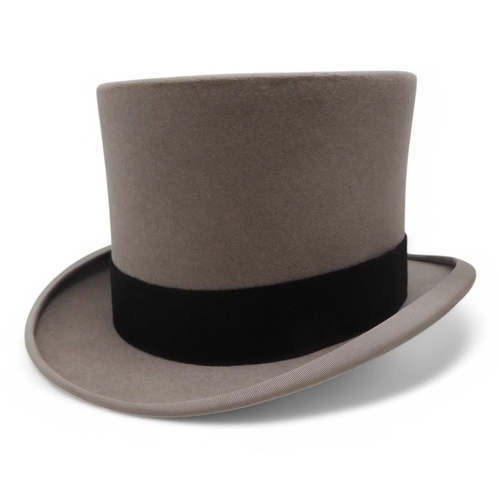 481 - A silk top hat stamped 