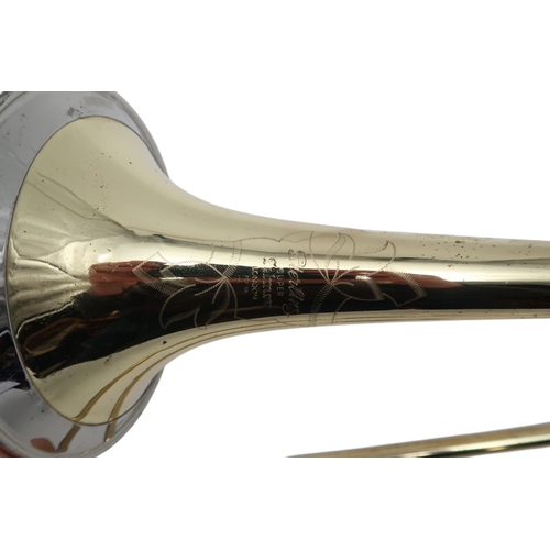 338 - A Selmer Super Sterling no.13763, c.1960with a sprung slide marked 763. Very playable, in a hardcase... 