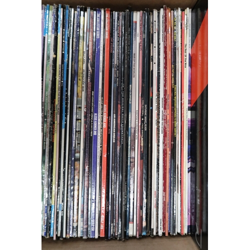 348 - VINYL RECORDS a good box of classic rock LP records with Genesis, John Lennon, Bonnie Raitt, Abba, B... 