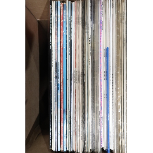 350F - VINYL RECORDS a good box of classic rock LP records with Poco, Dave Berry, The Troggs,, The Searcher... 