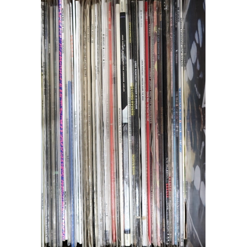 350F - VINYL RECORDS a good box of classic rock LP records with Poco, Dave Berry, The Troggs,, The Searcher... 