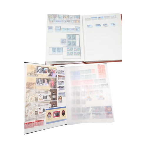 501 - WORLD STAMPS; metal box with large quantity of stamps, mint and used stock books, albums and loose. ... 