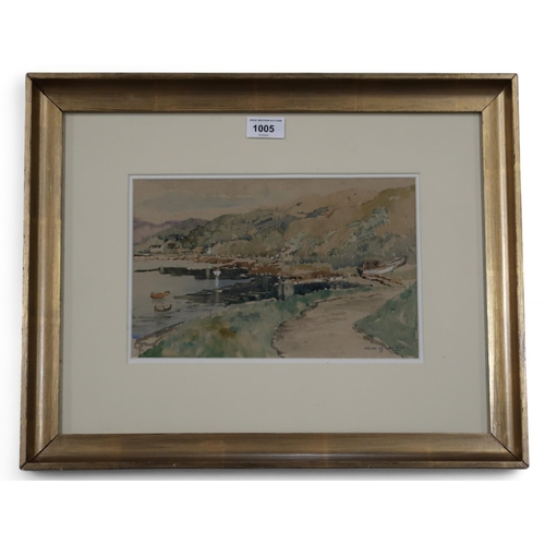 1005 - VIOLET MCNEISH KAY RSW (SCOTTISH 1914-1971) GARLOCHHEAD Watercolour, signed lower right, 18 x 28cm T... 