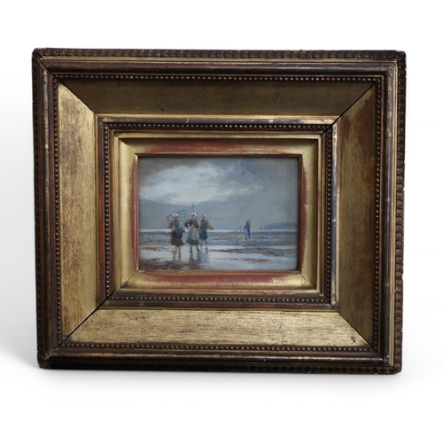 1014 - ATTRIBUTED TO WILLIAM CARLOW (19th CENTURY SCHOOL) BAIT GATHERERS Watercolour, 12 x 16cm&n... 