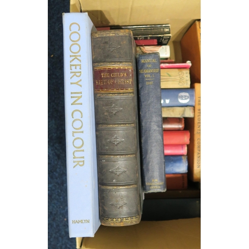 444 - Mixed books, to include classic works of fiction, The Manual of Seamanship 1938 Vol. I etc.