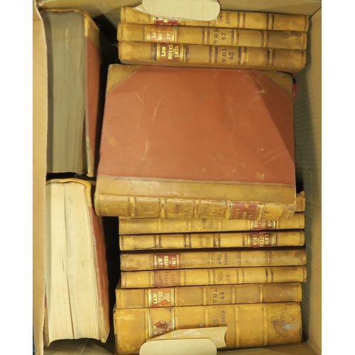 465 - LAWVarious half-leatherbound volumes of law notes and public general statutes, early to mid-20th cen... 