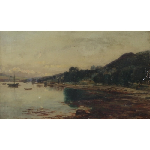 911 - JAMES L.C. DOCHARTY (SCOTTISH 1868 -1928) SCOTTISH LANDSCAPE Oil on canvas, signed lower r... 