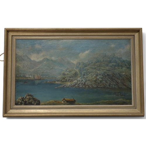 956 - SCOTTISH SCHOOL WHITE CLIFFS Oil on canvas, signed 'A. Redpath' lower left, 43 x 58cm ... 