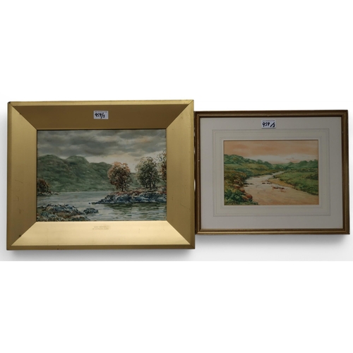 959 - JOHN HAMILTON GLASS ARSA (SCOTTISH 1820-1885)  AT MOONLIGHT Watercolour, signed lower... 