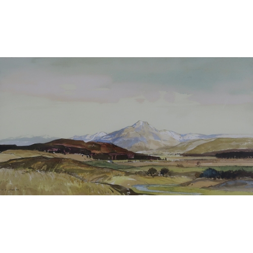 997 - TOM SHANKS RSW RGI (SCOTTISH 1921-2020) BEN LEDI Watercolour, signed lower left, 29 x 50cm Title ins... 