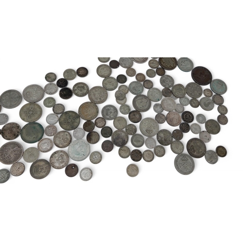 304 - A lot comprising pre-1947 GB coinage approximate weight 650 grams together with three coin collector... 