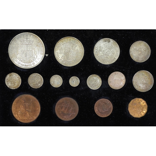 305 - George VI (1936-1952) Specimen Set 1937A cased set of  fifteen coins, crown, half cro... 