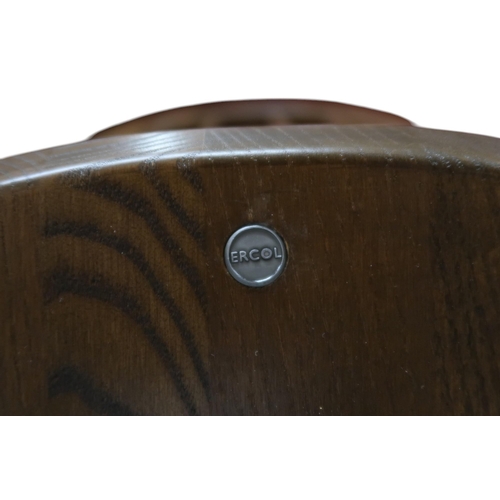 21 - A 20TH CENTURY ERCOL ELM AND BEECH 