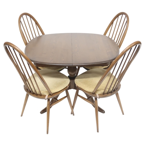 21 - A 20TH CENTURY ERCOL ELM AND BEECH 